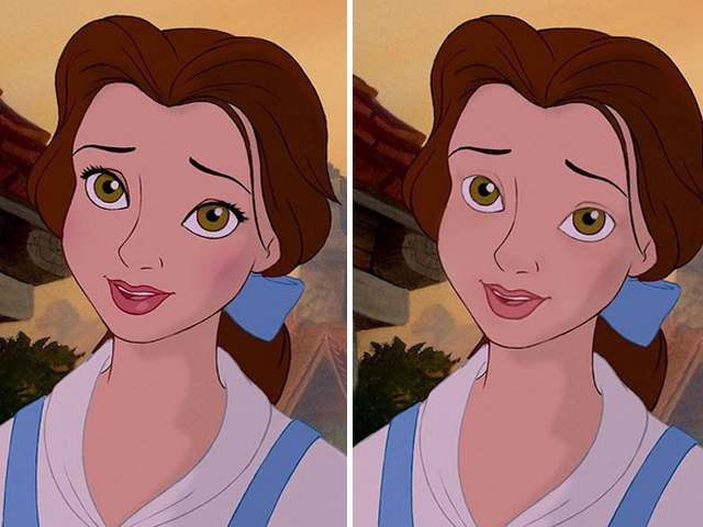 Disney-Prinzessinnen ungeschminkt