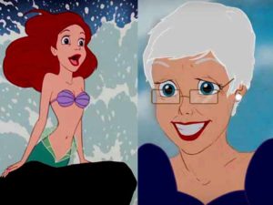Disney-Prinzessinnen im Alter